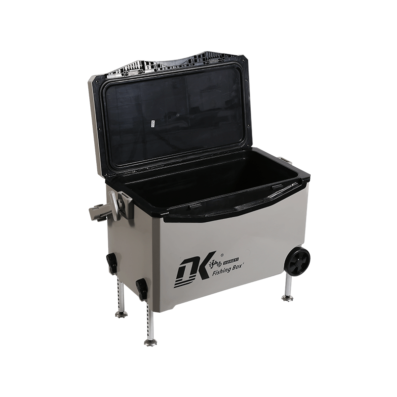 Caja enfriadora de pesca de agua de 35L, ruedas de hielo, plataforma elevable aplicable para todo terreno, caja de pesca