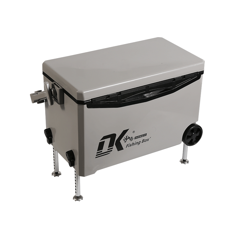 Caja enfriadora de pesca de agua de 35L, ruedas de hielo, plataforma elevable aplicable para todo terreno, caja de pesca