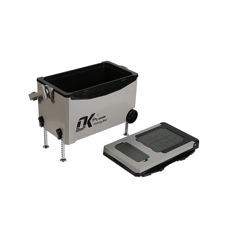 Respaldo de 35L Caja de refrigeración de pesca de agua cómoda Ruedas de hielo Caja de pesca de plataforma elevable