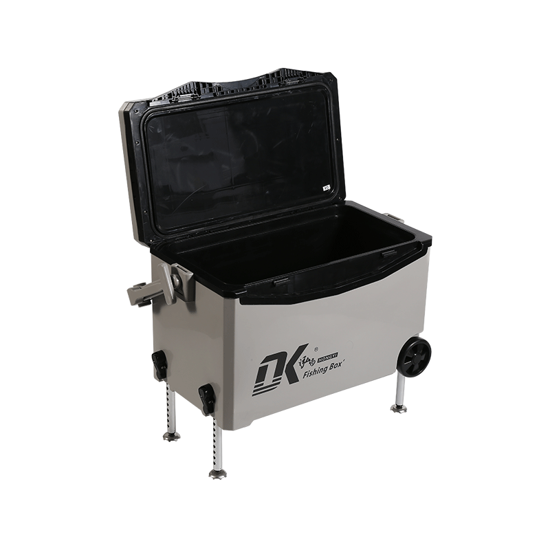 Respaldo de 35L Caja de refrigeración de pesca de agua cómoda Ruedas de hielo Caja de pesca de plataforma elevable