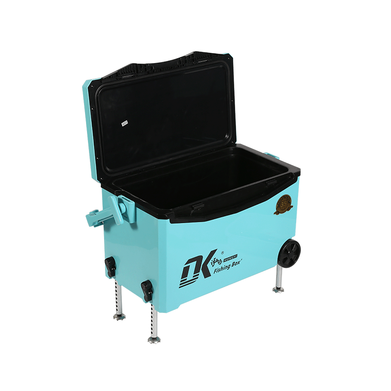 Caja enfriadora de pesca de agua de 35L, ruedas de hielo, plataforma elevable aplicable para todo terreno, caja de pesca