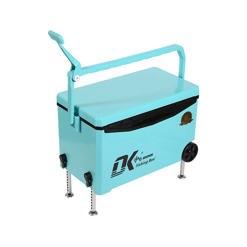 Caja enfriadora de pesca de agua de 35L, ruedas de hielo, plataforma elevable aplicable para todo terreno, caja de pesca