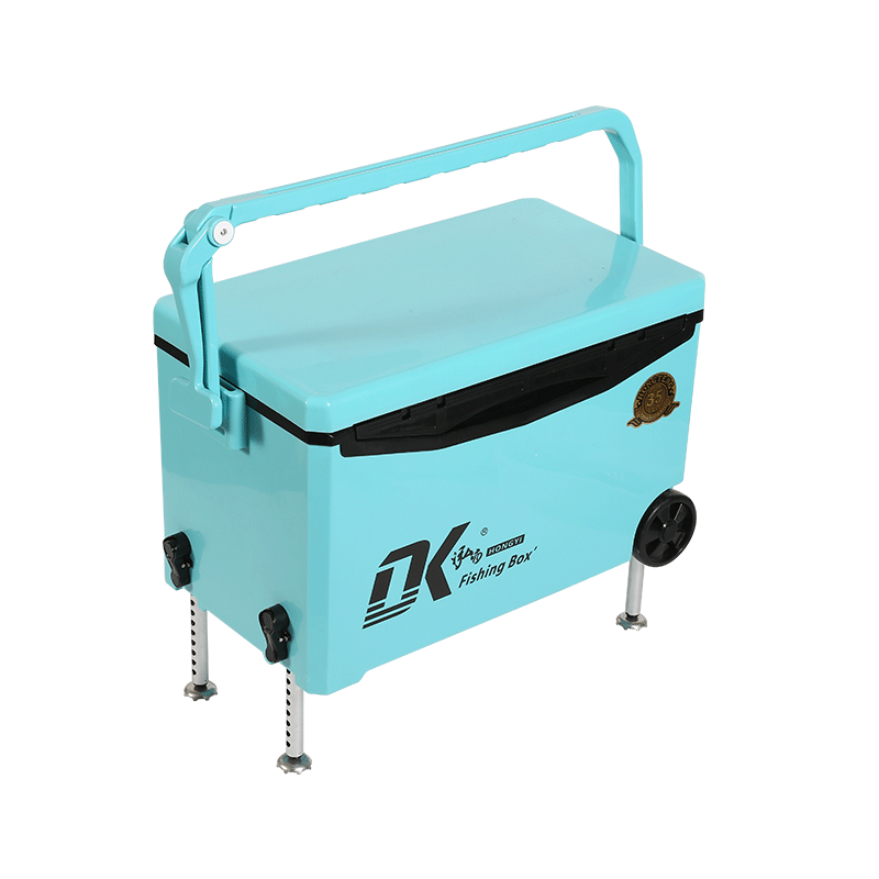 Caja enfriadora de pesca de agua de 35L, ruedas de hielo, plataforma elevable aplicable para todo terreno, caja de pesca