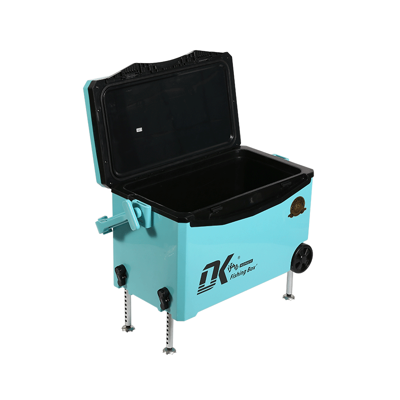 Respaldo de 35L Caja de refrigeración de pesca de agua cómoda Ruedas de hielo Caja de pesca de plataforma elevable