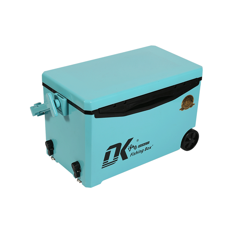 Caja enfriadora de pesca de agua de 35L, ruedas de hielo, plataforma elevable aplicable para todo terreno, caja de pesca