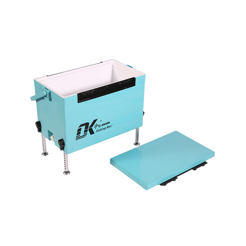 Caja de pesca de mesa elevable de tipo plano de 32L, aislamiento, herramientas de pesca portátiles