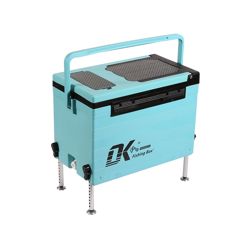 Respaldo 32L Plataforma de elevación de cuatro patas gruesa ultraligera Caja de refrigeración de hielo para pesca al aire libre