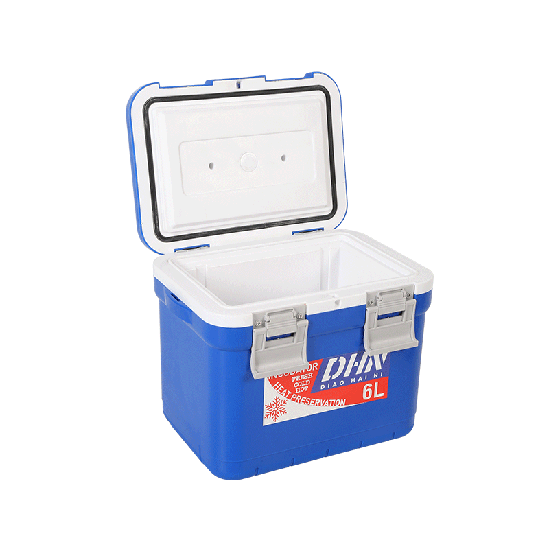 caja de cadena fría de la medicina del refrigerador de la caja de hielo duro del transbordo del transporte de la bioseguridad 6L