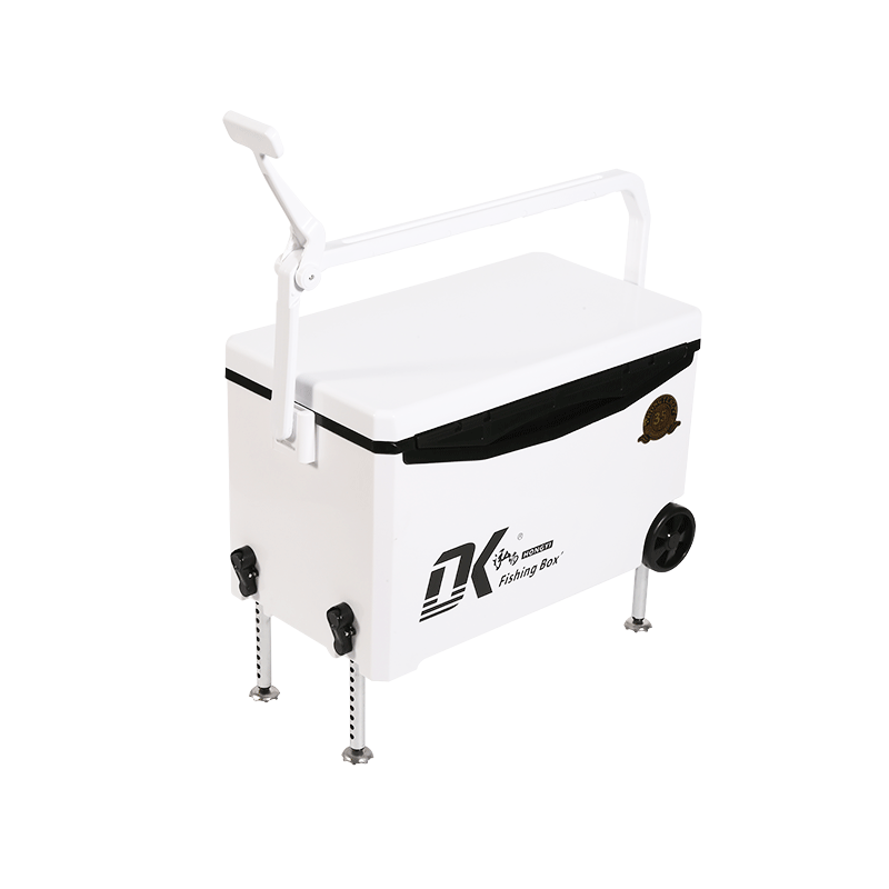 Caja enfriadora de pesca de agua de 35L, ruedas de hielo, plataforma elevable aplicable para todo terreno, caja de pesca