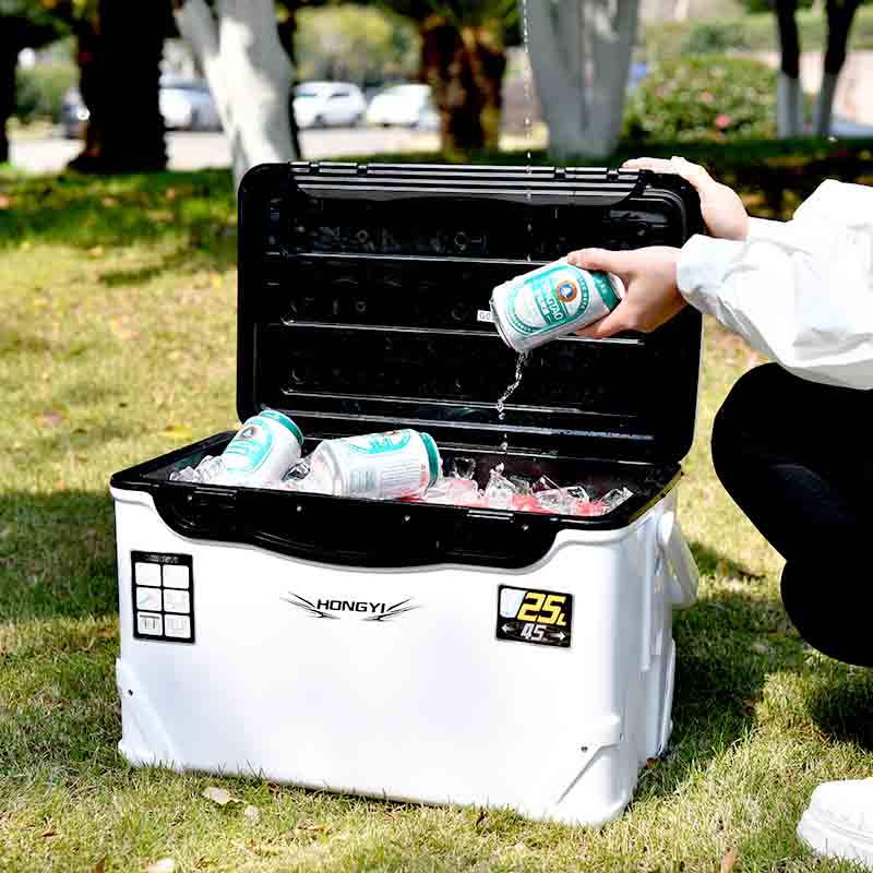 Aislamiento de caja de 25L Caja de hielo portátil engrosada Caja de cadena de frío frío