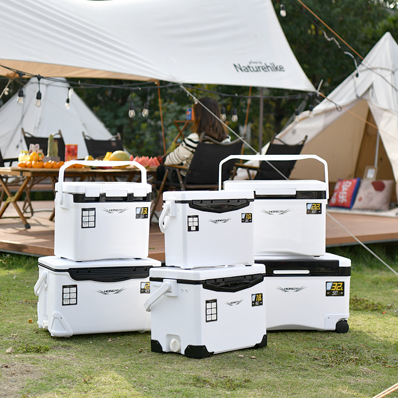 caja de cadena fría portátil antichoque fuerte de la caja de hielo 28L para la restauración casera